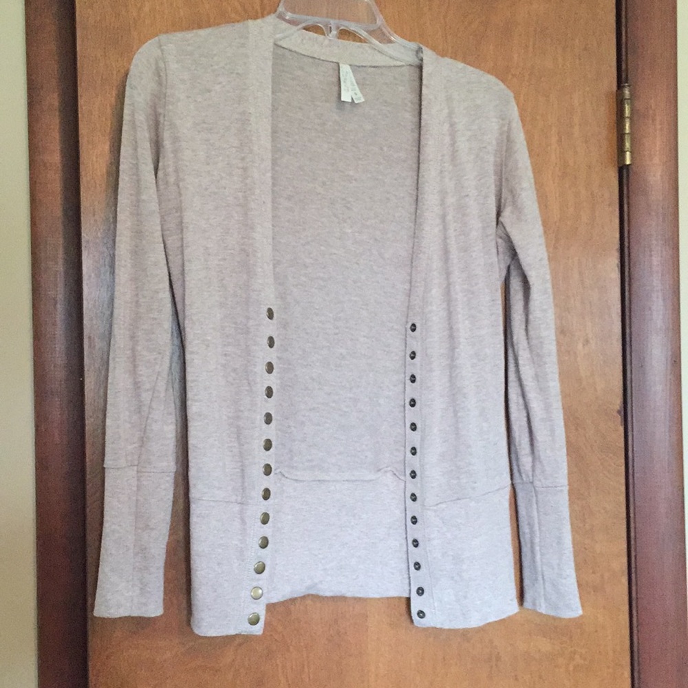 Color story button down sweater